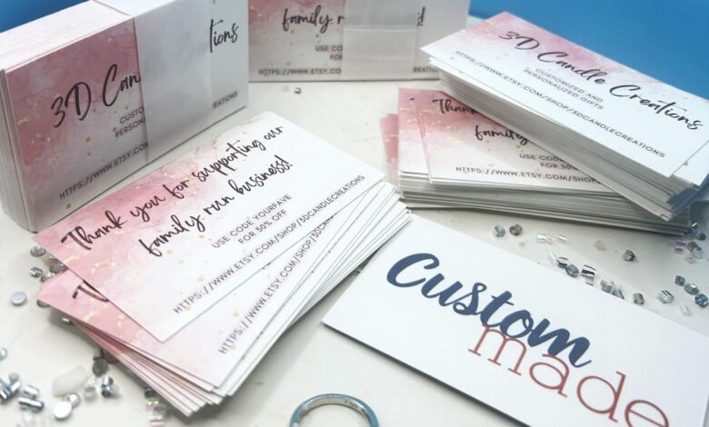 Custom Business Card Printing Personalize Any Image Font Easy Personalized Business Cards Round or Square Corner Boss Entrepreneur Card by 3DCandleCreations Custom Business Card Printing Personalize Any Image Font Easy Personalized Business Cards Round or Square Corner Boss Entrepreneur Card by 3DCandleCreations