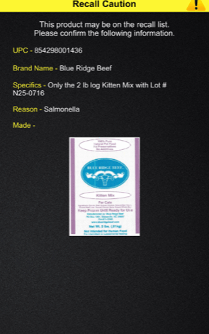 Blue Ridge Beef Cat Food Recall Blue Ridge Beef Cat Food Recall
