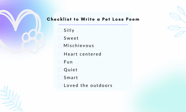 How to Write a Pet Loss Poem to Heal Your Grief How to Write a Pet Loss Poem to Heal Your Grief
