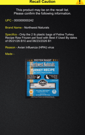 Northwest Naturals Pet Food Recall Northwest Naturals Pet Food Recall