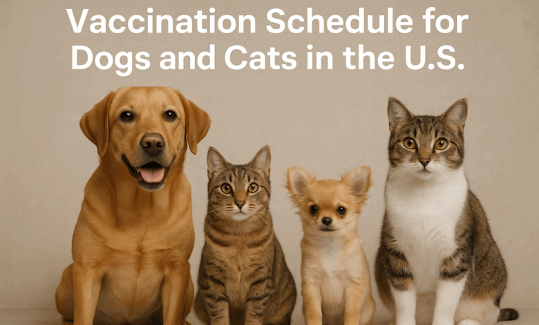 Vaccination Schedule for Dogs and Cats in the U.S. Vaccination Schedule for Dogs and Cats in the U.S.