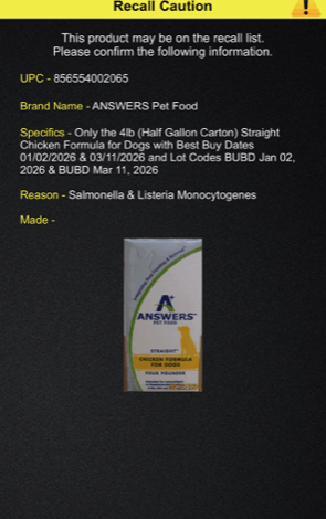 ANSWERS Pet Food Recall | September 2024 ANSWERS Pet Food Recall | September 2024