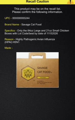 Savage Cat Food Recall | March 2025 Savage Cat Food Recall | March 2025